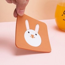 실리콘 캐릭터 컵받침 티코스터 예쁜 커피 홀더 가정, 빨간망토