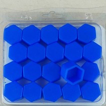 자동차 휠 너트 20PCS 유니버설 자동차 타이어 휠 허브 커버 방진 보호 모자 실리콘 프로텍터 볼트 액세서, 03 Blue 20Pcs_02 21mm