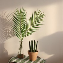 야자잎 잎사귀 아레카 조화 대형 나뭇잎 야자수 식물, 아레카 야자잎 조화