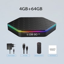 셋톱박스 선반거치대 IPTV 정리함 공유기 2023 안드로이드 120 TV 박스 24G 및 5G 듀얼 밴드 와이파이 6 BT 50 스마트 6k 미디어 플레이어 셋톱 T95Z 플러, 없음, 8.미국 플러그  4G 64G Normal Remot