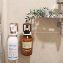 주앤지 공중부양 접착식 샴푸 걸이 홀더 디스펜서, 1개, 실버