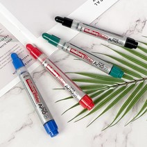 아피오 웰빙 화이트보드 펜 마카 생잉크 보드마카 블랙 레드 블루, 블랙1P