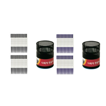 동아 스피디 볼펜 0.7mm 24p + 이글 메탈 펜꽂이 소, 흑색(볼펜), 블랙(펜꽂이), 1세트