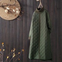 여성 패딩 롱원피스 루즈핏 누빔 빅사이즈 중년여성