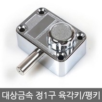 대상금속 정1구 보조키 도어락 / 열쇠타입 배송상품 : 육각키 (자물쇠/보안/현관문/잠금장치/육각키/평키/유리문/양문/외문/열쇠/보안용품 추천), 생활 용품 평키