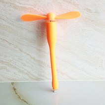 아이디오 샤오미 5핀 8핀 선풍기 핸드폰 미니 휴대형 무소음 안전 핸디 저소음 여름 더위 스마트폰 디지털 전화 사무실 운전, 오렌지색, 8핀 타입