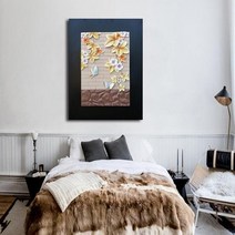 바보사랑 9016 담쟁이꽃 판화 부조액자.나린아토