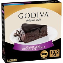 GODIVA Chocolatier Godiva 글루텐 프리 밀가루 없는 초콜릿 토르테 다크 가나슈 베이킹 믹스 374.2g(13.2온스)