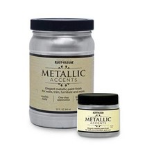 [RUST OLEUM] 금속느낌의 장식용 페인트! 메탈릭 엑센트(2oz 32oz), Scarlet Red/32oz