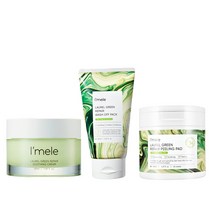 아이멜리 로럴그린 리페어 워시오프팩150ml +필링패드 130ml + 수딩크림 50ml, 워시오프팩+리페어 필링패드+수딩크림
