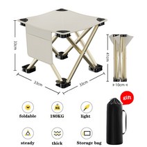 낚시의자 접이식 휴대용 체어맨 낚시의자 휴대용 접이식 캠핑 의자 야외 비치 접을 수 있는 발 하이킹 기차, 03 Large-Beige