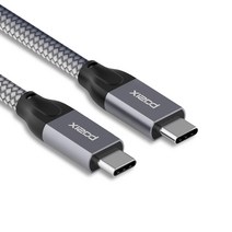 스마트폰 C TO C타입 고속 충전 케이블 100W 삼성 덱스 맥북 노트북 미러링 충전선 데이터 전송 USB 3.1, 1m