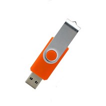 usb기기 usb Exuanck 사용자 정의 로고 금속 회전 USB 2.0 4 기가 바이트 8 16 32 메모리 플래시 드라이브, 09 orange_08 1GB