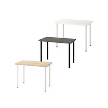 이케아 정품 학생용 책상 신학기 책상 린몬 아딜스 1000, 화이트상판-화이트 다리