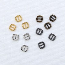 짱패브릭 인형옷부자재)(4개) 3.5mm 플라워일자조리개, 엔틱