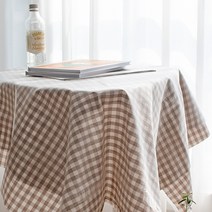 워너비 체크 대폭 방수원단 TPU 멜란지 워싱 30수 12컬러, 브라운