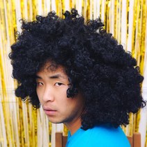 대형 아프로 가발 (블랙) 300g