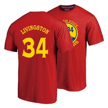 골든스테이트워리어스 티셔츠 GS34 반팔 NBA 리빙스턴 티 빅사이즈 남자 여자 슈팅 져지 저지 농구 복 상의