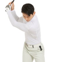 300야드 아쿠아업 스윙서포터 치킨윙 자세교정 스윙교정 골프 슬라이스 티셔츠 골프 이너웨어, L, 매트블랙