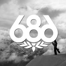 686 스노우보드스티커 보드복 포인트 스티커, 686-L, 블랙반사, 1개