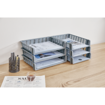 멀티데스크트레이 (적재서류함), 가로, 그레이