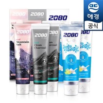 애경 2080 퓨어 치약(히말라야솔트/베이킹소다) 120gx6개, 2080 퓨어 블랙치약 차콜민트 120gx6개