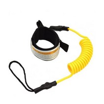 서핑장비 서핑보드 패들보드 Coiled Surf Leash 안전 서핑 Sup 프리미엄 보드 패들 손목 발목 끈 바다 다리 로프, YELLOW, [02] YELLOW