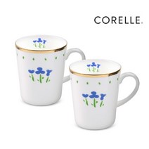 코렐 코디네이츠 금장머그 2P세트 리틀블루, 코렐 금장머그 2P 리틀블루