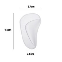 발톱무좀레이저 내성발톱 어린이를 위한 정형 실리콘 젤 깔창 1 쌍 아기 평발 아치 지원 정형용 교정기 어린이 신발 패드, 2개