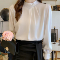 여자 정장 면접블라우스 라운드넥 블라우스 쉬폰블라우스 빅사이즈 블라우스 CC5920