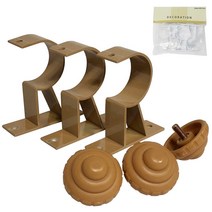 민광 알미늄 커튼브라켓 35mm/K-352/커텐봉/커튼봉/고정/커튼걸이/거치, 브라운(K-352)