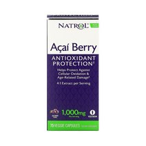 나트롤 Natrol 아사이베리 Acai Berry 500mg 베지 캡슐 75정, 1개, 기본