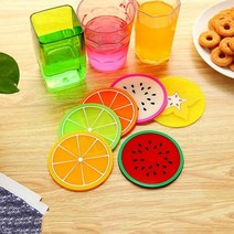 실리콘 과일 컵받침 모양 트로피 커피잔 대 _ 22092786EA, 쿠팡 3번샵 5오렌지 DC000734