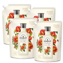 허브마리 섬유유연제 카멜리아 힐 리필, 8개, 1.6L