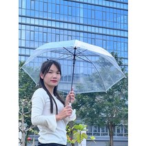 자동장우산 가치의 자동 투명 우산 사용자 정의 로고 광고 일본 여성 그물 빨간색 긴 핸들 학생 어린이