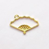 레진아트/프레임악세사리/삼각부채/금색