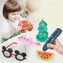 3D펜 저온 3D 펜 3d매직펜+필라멘트 56m, 블루+6m 필라멘트