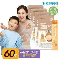[천호엔케어] 튼튼쑥쑥 어린이 녹용홍삼 젤리스틱 골드키위맛 15포 4박스, 단품, 단품