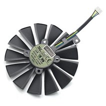 InRobert 95mm T129215SM 12V 0.25AMP 그래픽 카드 쿨링 팬 ASUS STRIX-RX470-O4G-GAMING RX580 GTX1050Ti용 (1개), 1pc