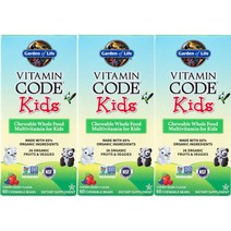 가든오브라이프 어린이비타민 코드 츄어블 베어, 60개입 x 3개