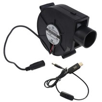 눈치우는기계 제설기 EU 플러그 바베큐 팬 12V 2.5A 5500RPM 공기 터보 송풍기 피크닉 캠핑 화재 숯 스타, 06 USB 33mm