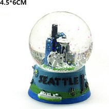 스노우볼 이탈리아 영국 미국 호주 오스트리아 필리핀 독일 스페인 관광 기념품 스노우 크리스탈 볼 글래스, 12 Seattle