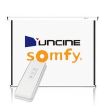 저소음 SOMFY 모터 사용 80인치 100인치 120인치 전동 스크린 자동 전자동 노출 빔스크린 빔프로젝터 빔프로젝트 무선 송수신기 리모컨 설치, 02 80인치 S전동 무선형(자가체결 당일출고)