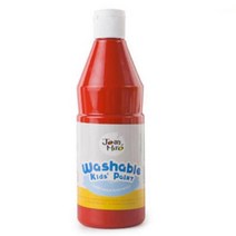 오감 물감놀이 워셔블페인트 빨강 500ml 예술 창작미술 유아동 퍼포먼스 어린이집