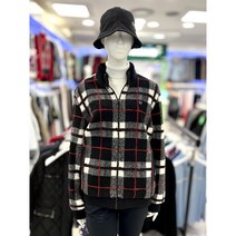 그린조이 여성 체크 부클레 점퍼 GF22KJ71W