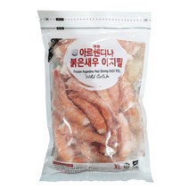 냉동 아르헨티나 자연산 붉은새우 이지필 908G, 드라이아이스 추가 포장, 1팩