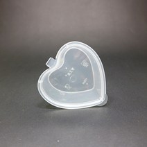 메가 70ml 하트소스통 100개 반찬통 소스통 일체형슬라임용기 일회용용기, 70ml하트용기