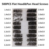 500pcs 18 유형 미니 나사 diy 키트 노트북 컴퓨터 조립 수리 나사 패스너 세트, j
