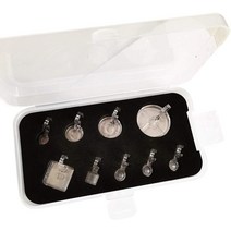자수기 자수기계 자수재봉틀 자수미싱 재봉틀 용 퀼트 자수 높은 생크 통치자 발, 9pcs 통치자 발 상자