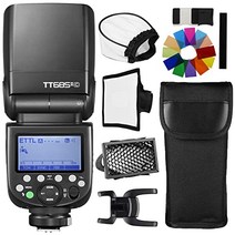 [Godox 정규 대리점]GODOX TT685II-C 플래시 스트로보 GN60 E-TTL Speedlite 클립 온 스트로브 HSS 18000S 고속 동기 0.1-2.6 S 리사이클 시간 290 풀 파워 2.4 G 무선 X 시스템 Canon 카메라에 대응용